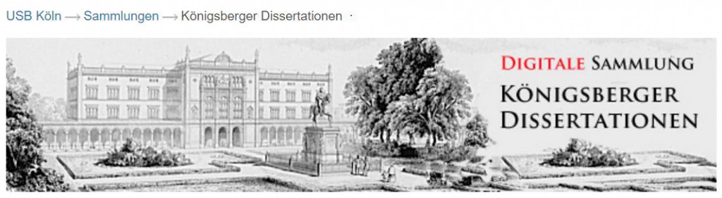 USB_Köln_Königsberger_Dissertationen